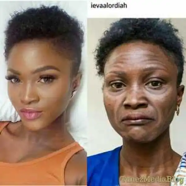 Eva Alordiah Transforms Self into an Old Woman [Photos]